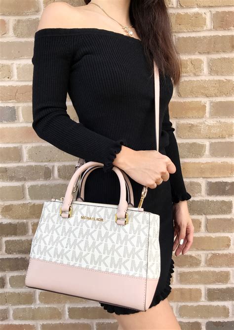 michael kors woman with bag.